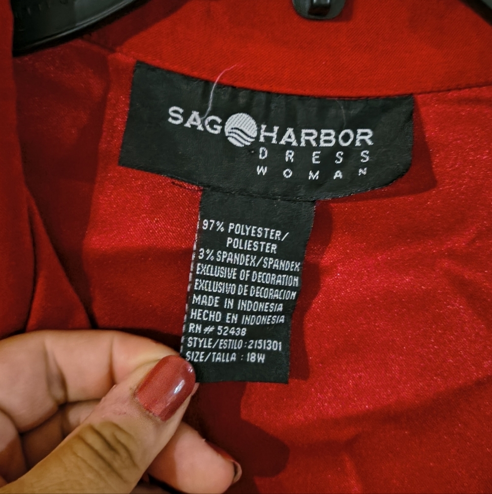 Sag Harbor Red Blazer - Picture 3 of 5